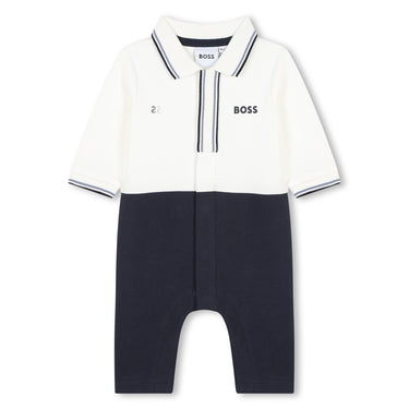 BOSS mameluco de vestir para bebe bicolor